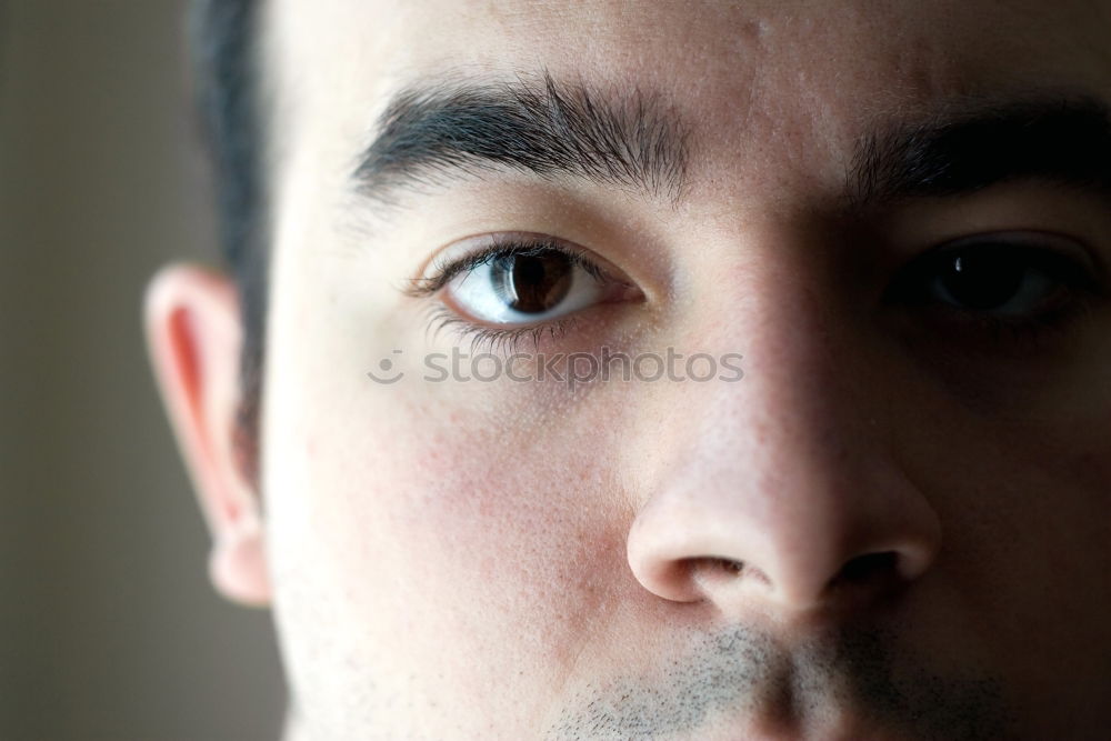 Similar – Image, Stock Photo absorbed in thought Man