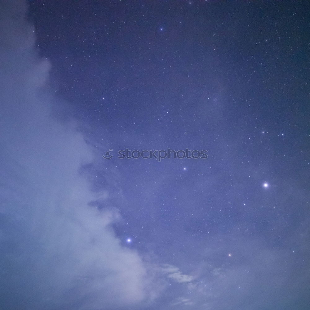 Similar – Image, Stock Photo falling star with glowing night clouds