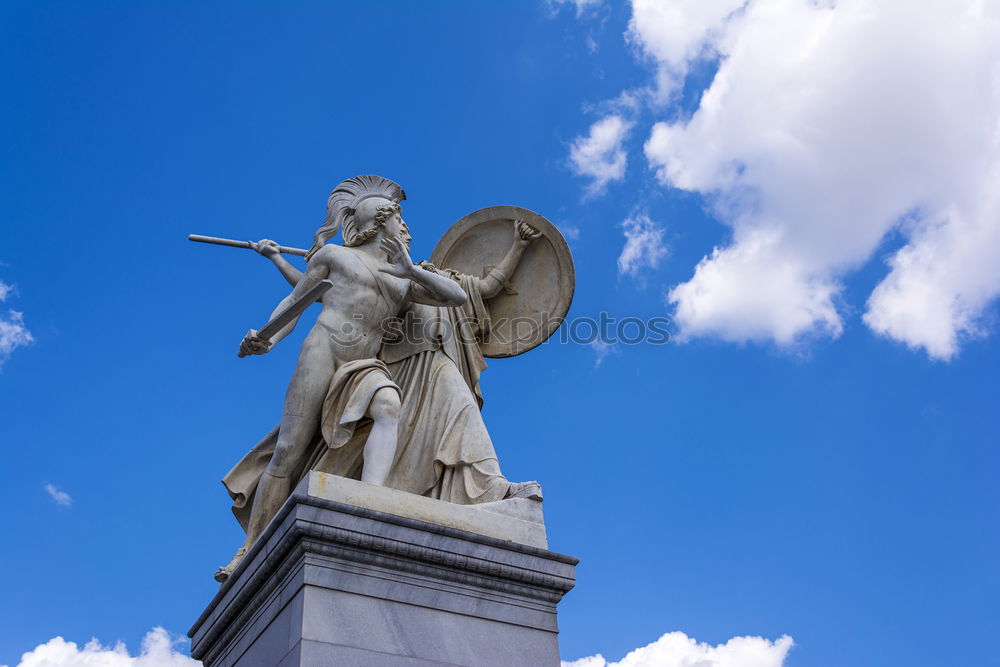 Similar – Image, Stock Photo Skywards Monument Deities