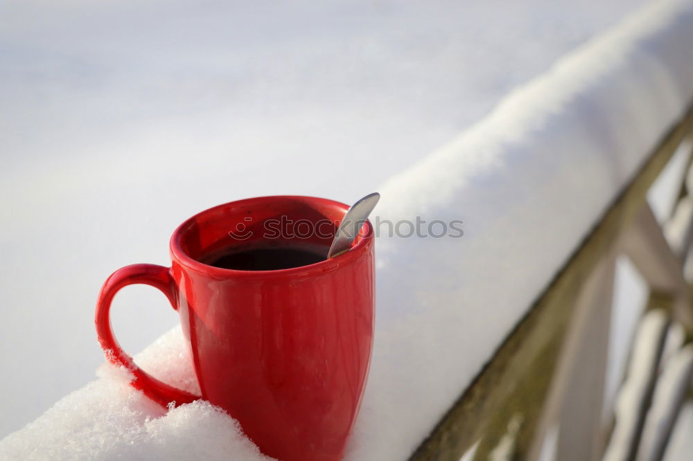 Similar – Image, Stock Photo red ceramic cup with hot black coffee