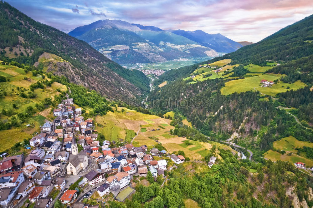 Similar – das Dorf Natur Landschaft