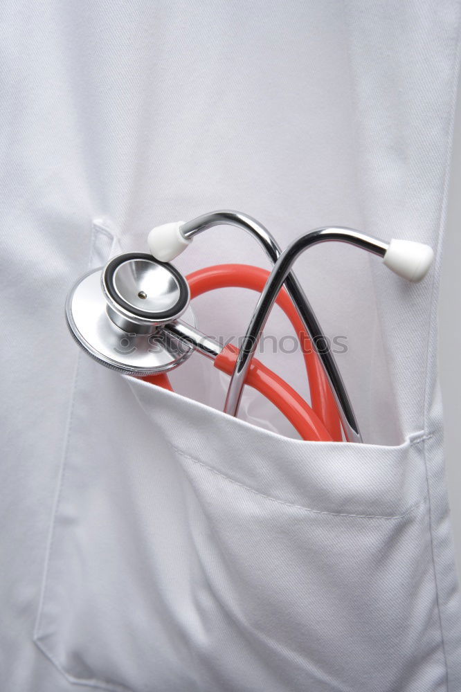 Similar – Image, Stock Photo red stethoscope, pills, medical bottles and empty clipboard