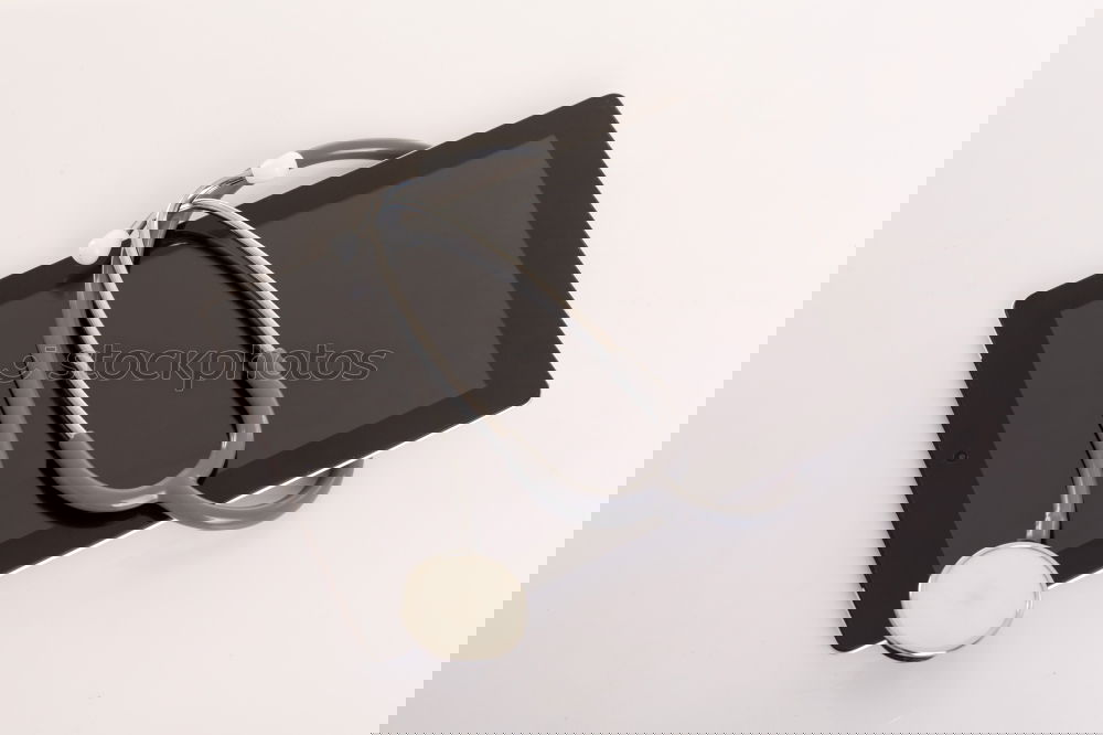 Similar – Image, Stock Photo red stethoscope and empty clipboard on green
