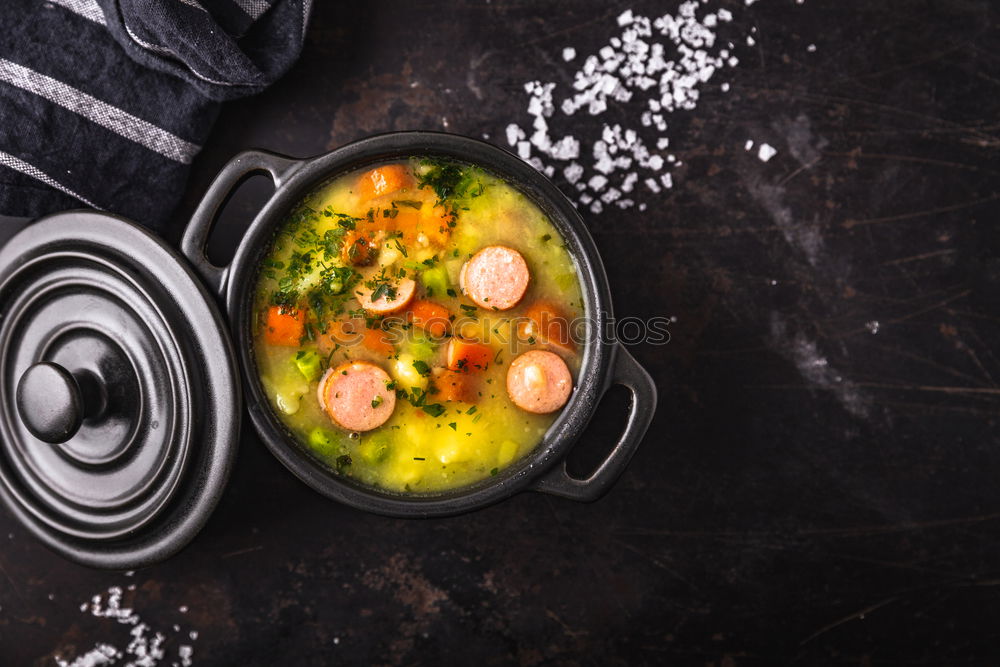 Similar – Image, Stock Photo Cabbage soup in pot Food