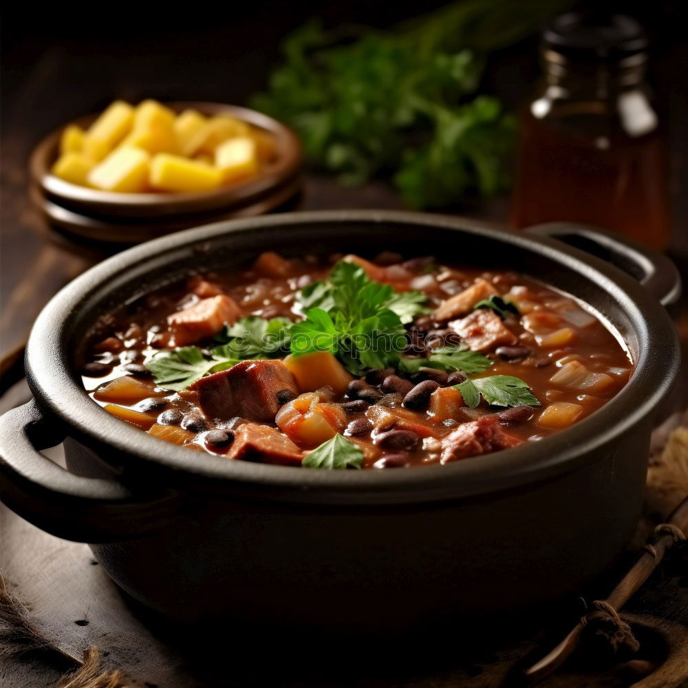 Similar – Image, Stock Photo Cooked vegetables of vigil potaje stew
