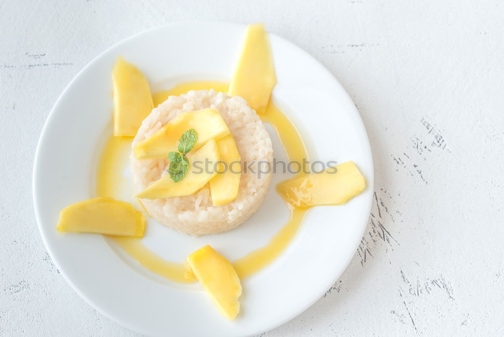 Similar – Image, Stock Photo Chia pudding parfait, layered with kumquat and granola