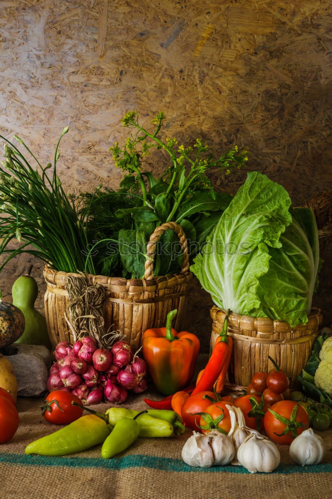 Similar – Cooking ingredients vegetables on table