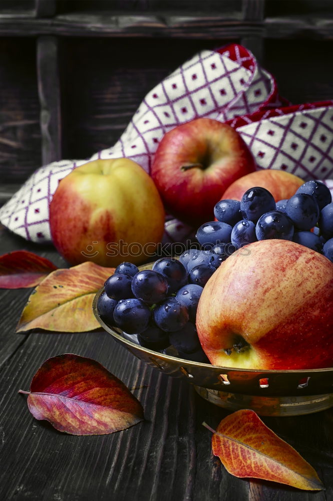 Similar – Image, Stock Photo Sliced apples on a plate