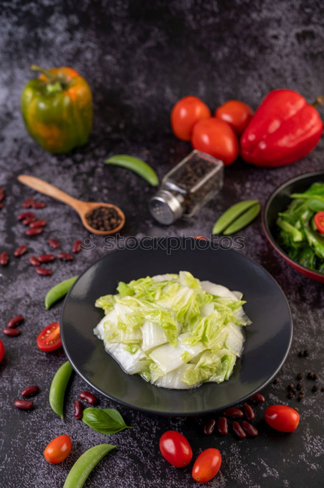 Similar – Image, Stock Photo Handmade ricotta cheese on a rustic kitchen table