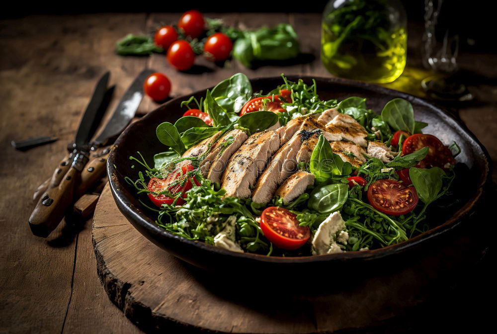 Similar – Image, Stock Photo Healthy fish sandwich with cornbread and matjes