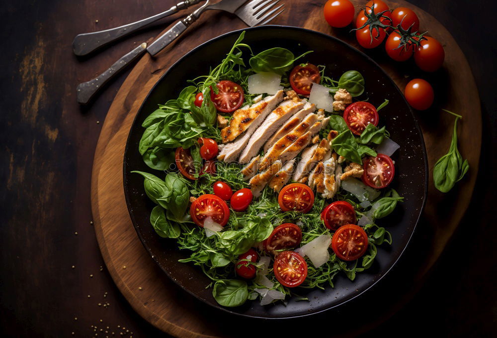 Similar – Image, Stock Photo Lentils with spinach and fried cheese