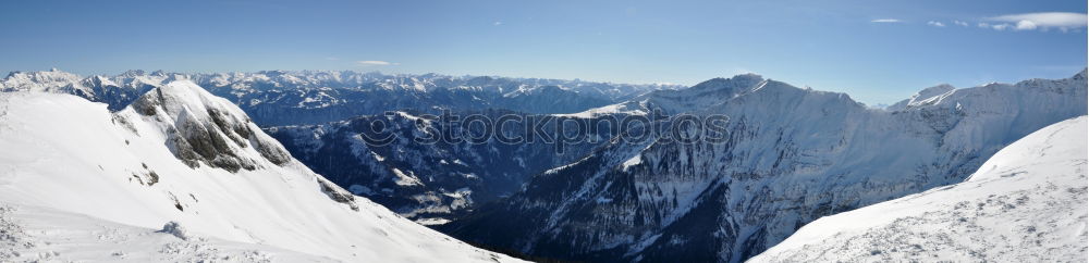 Image, Stock Photo Winter panorama Garmisch