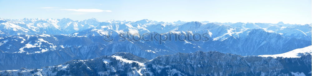 Similar – Alpenpanorama im Winter