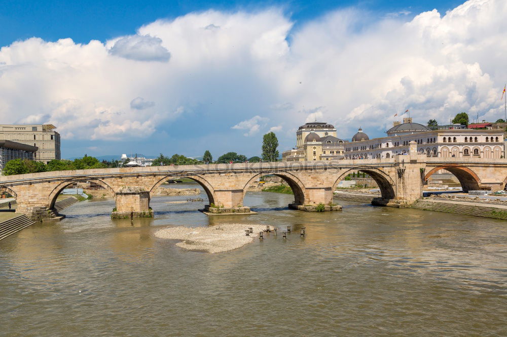 Similar – Image, Stock Photo Bridge across Seine river