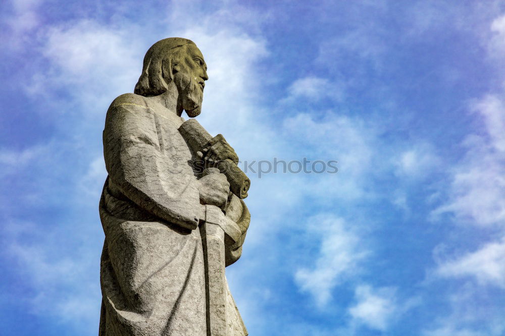 Similar – Image, Stock Photo Skywards Monument Deities