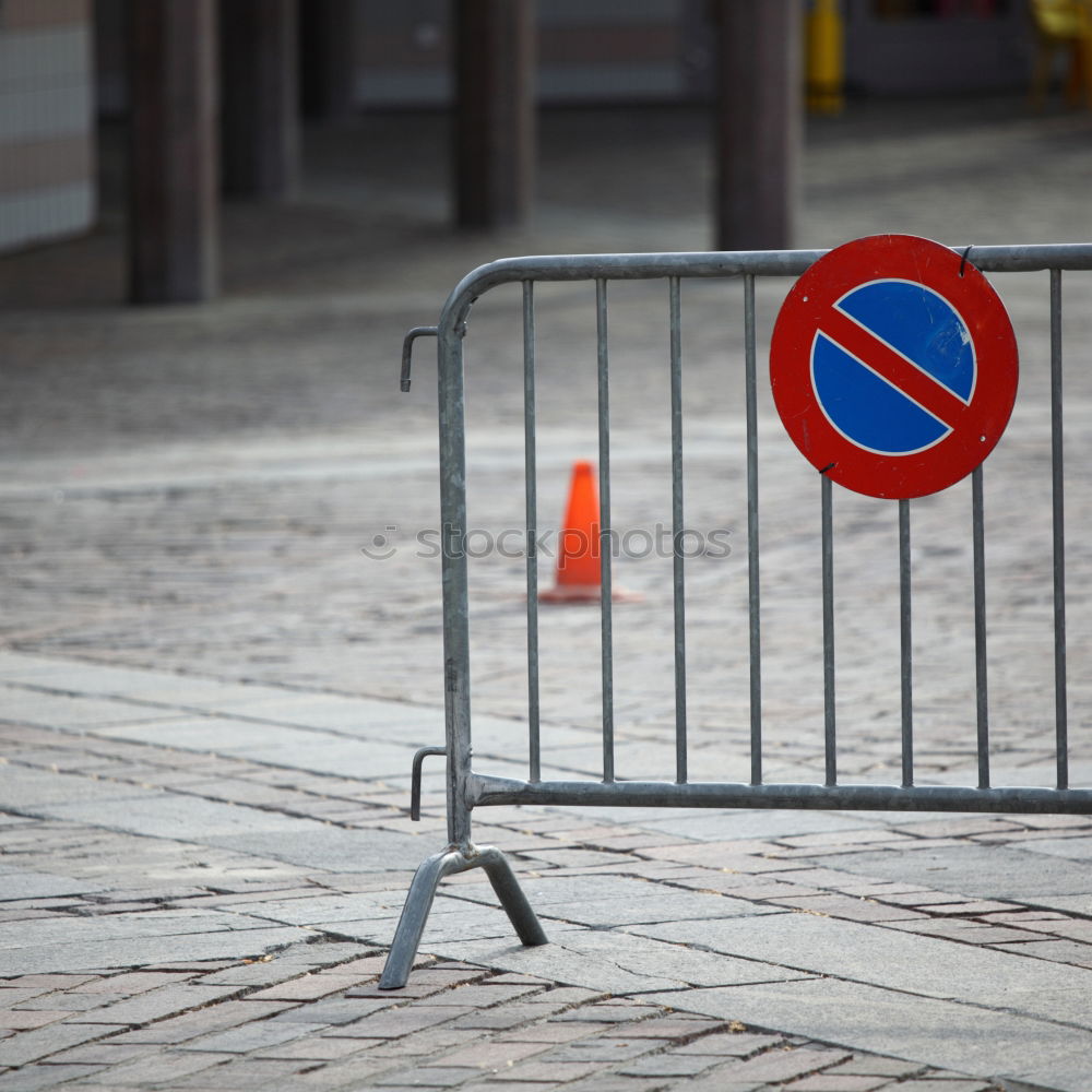 Similar – bicycle lane Fence Safety