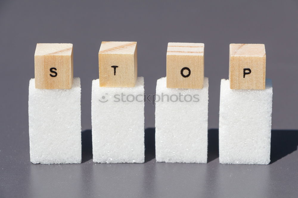 Similar – Image, Stock Photo stop sign on the ground in front of feets