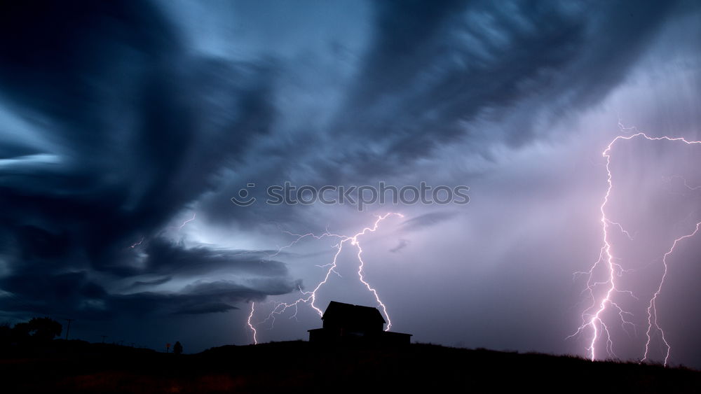 Similar – Image, Stock Photo thundery sky Environment