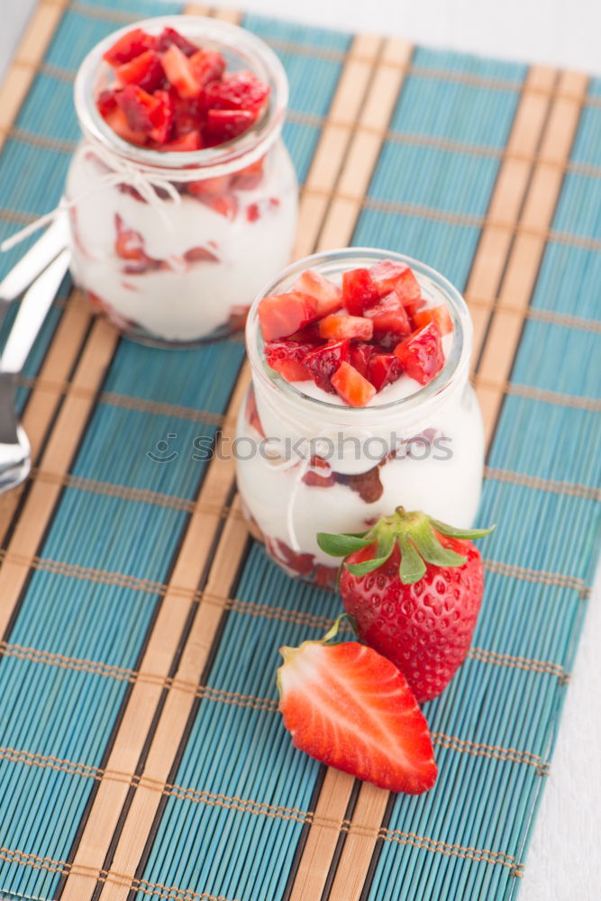 Similar – homemade yogurt in transparent glass