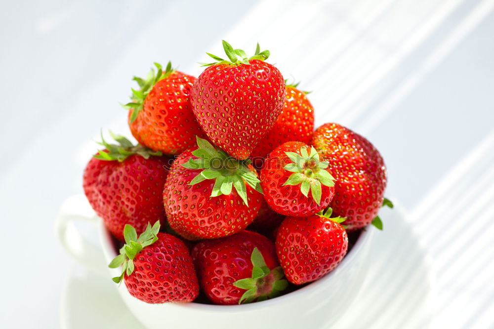 Similar – Image, Stock Photo strawberry Food Fruit