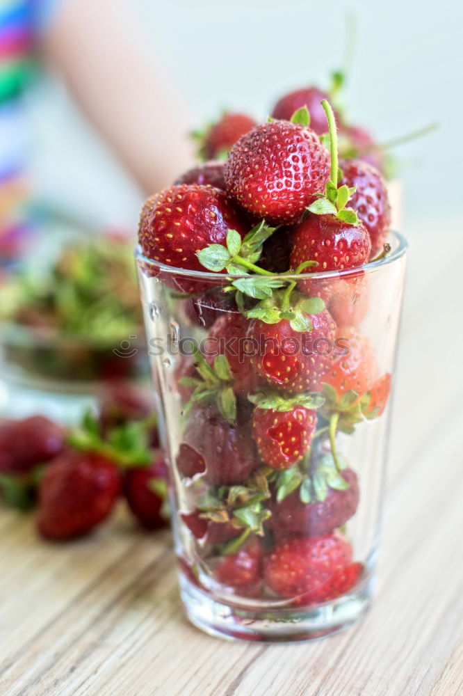 Similar – Image, Stock Photo Water with berries in glass