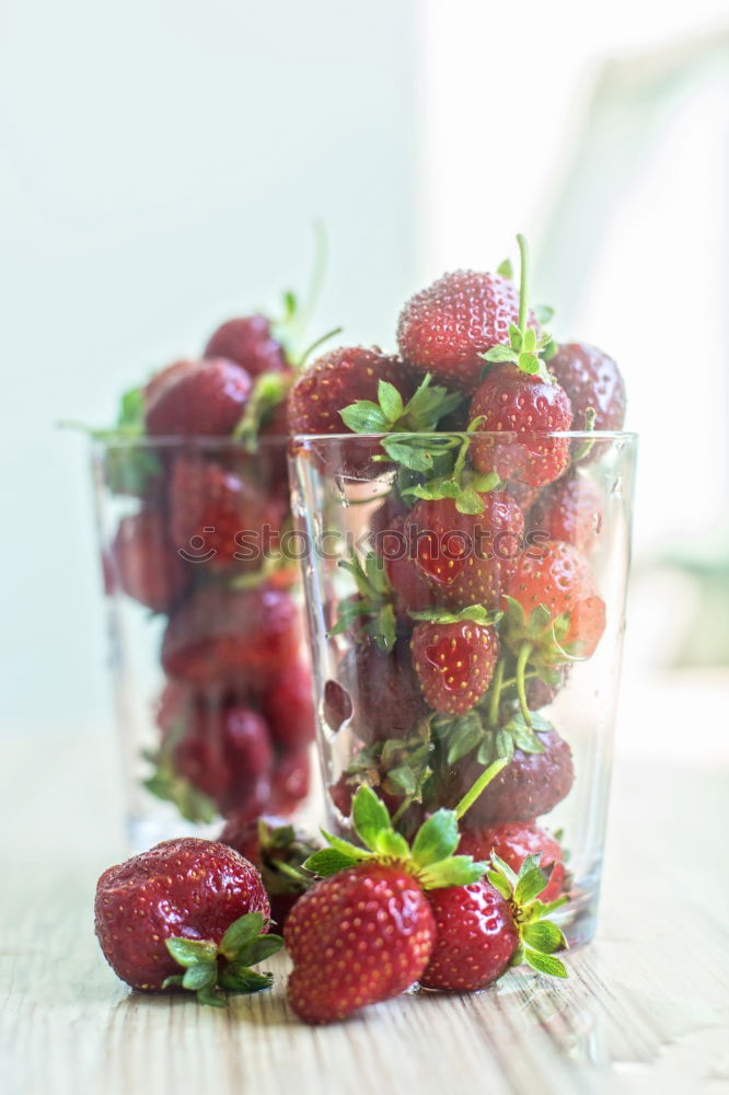 Similar – Strawberries in a bowl on an old wooden table