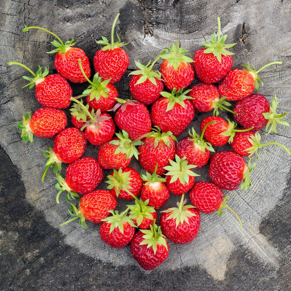 Similar – Image, Stock Photo Fresh strawberries on the plate