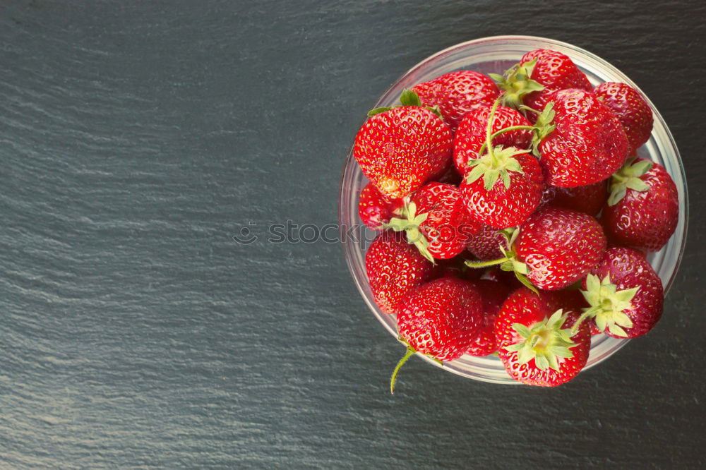 Similar – Image, Stock Photo Red Fresh strawberries in a bowl