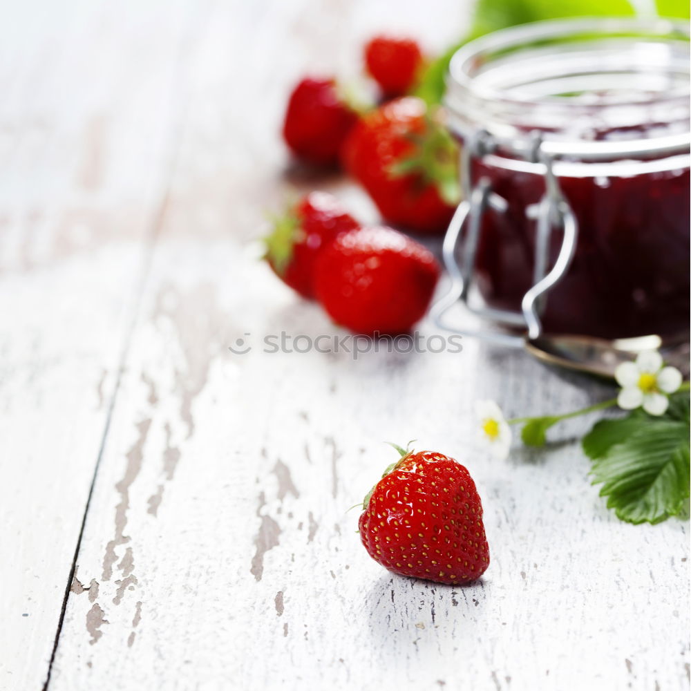 Similar – Image, Stock Photo Currant jam in a preserving jar