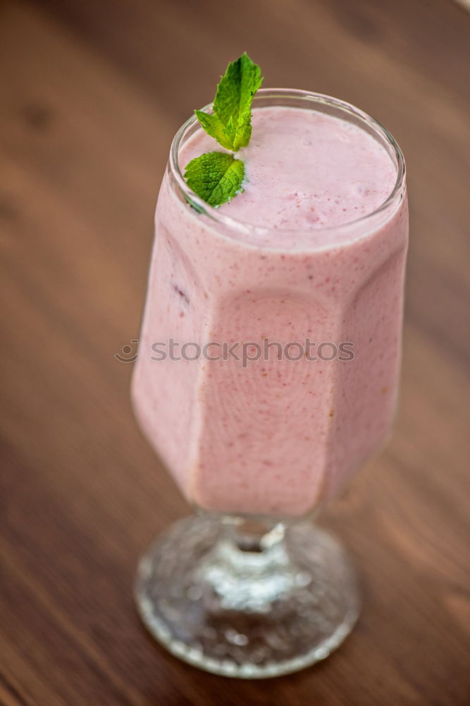 Similar – Image, Stock Photo Blueberry smoothie or milkshake in a jar