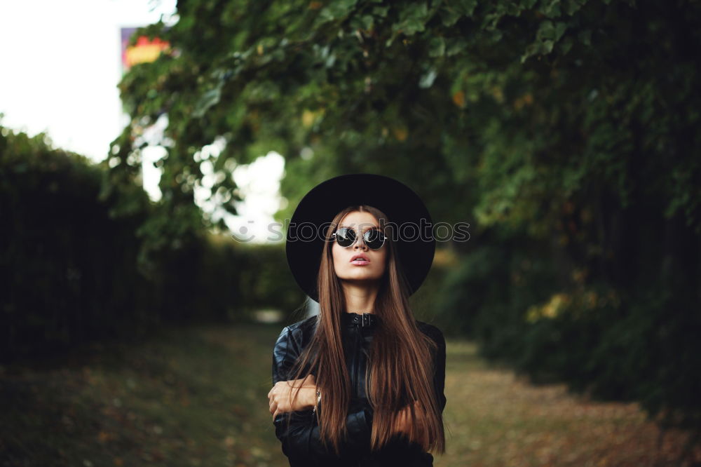 Similar – Image, Stock Photo Girl with Sunglasses