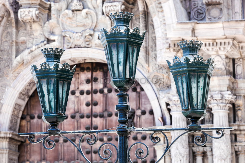 Image, Stock Photo Architecture on roof of Duomo gothic cathedral