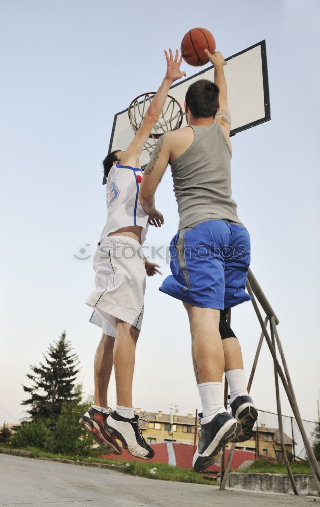 Similar – Image, Stock Photo Basket ball and player on background