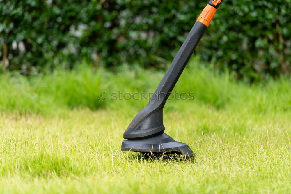 Similar – Image, Stock Photo Spraying pesticides with a portable sprayer to eliminate weeds from the lawn. Weed killer spray on the weeds in the garden. Pesticide use is harmful to health. Weed control concept. Weed killer