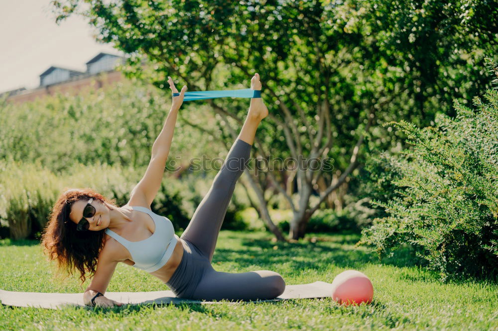 Similar – athletic woman resting