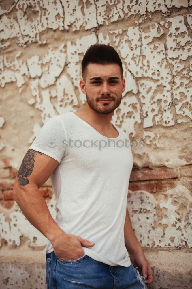 Similar – Image, Stock Photo bene Masculine Young man