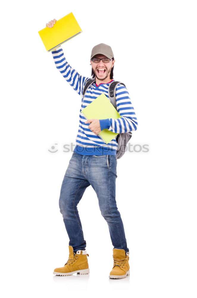 Similar – Image, Stock Photo Child climb a climbing wall