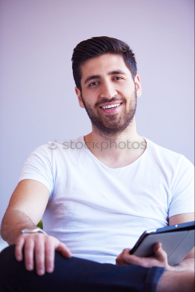 Similar – Image, Stock Photo Urban young man (65)