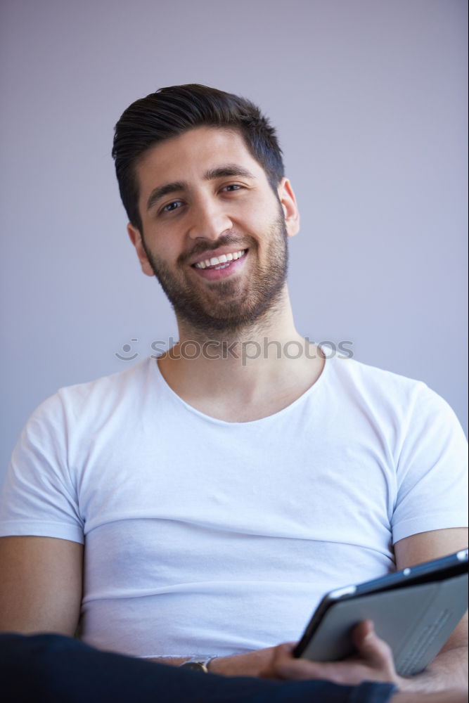 Similar – Image, Stock Photo Urban young man (65)