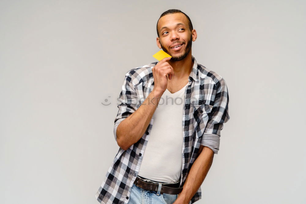 Similar – Image, Stock Photo Young black man eating an apple sitting on urban steps