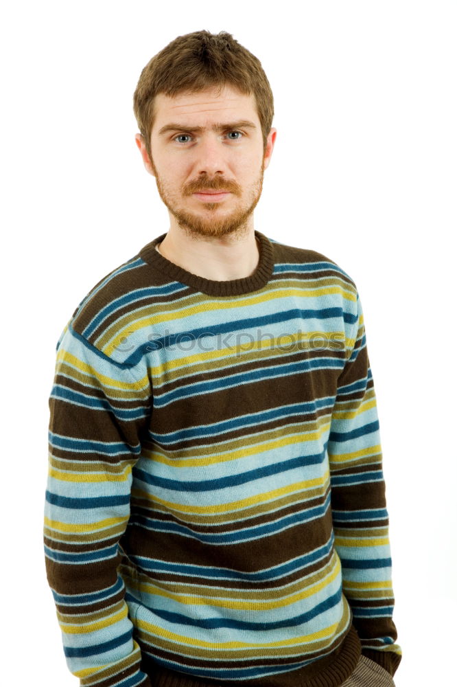 Similar – Image, Stock Photo Young man using smartphone sending emojis.