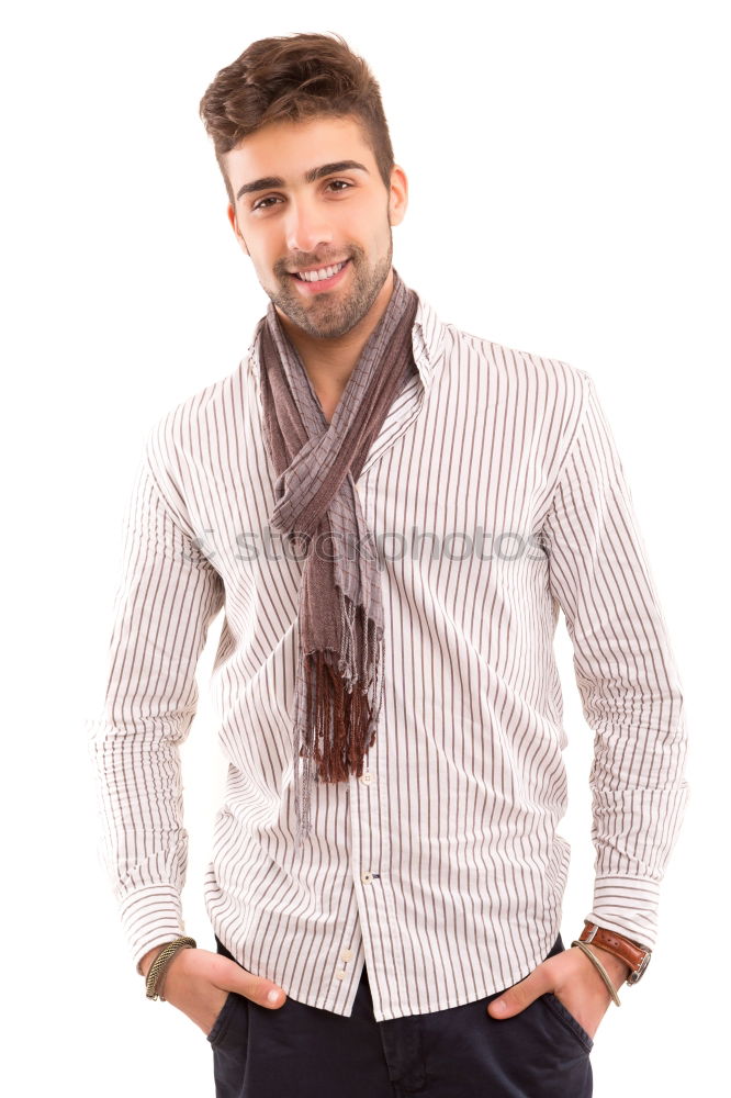 Similar – Image, Stock Photo Happy Welldressed Businessman Leaning On Wall