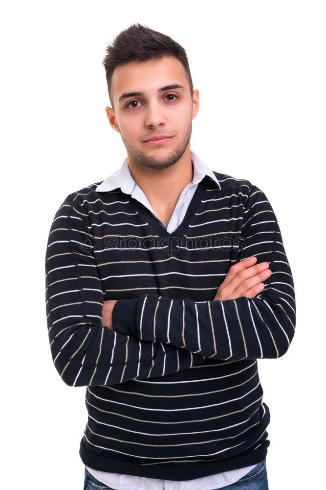 Similar – Image, Stock Photo Thoughtful man sitting on stairs