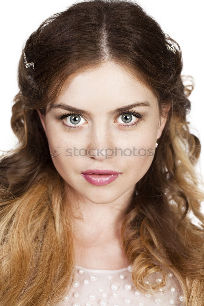 Similar – Image, Stock Photo Pretty woman posing in studio