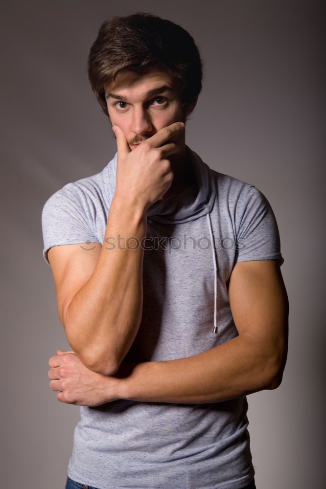 Similar – Image, Stock Photo Portrait of a man in a jumpsuit