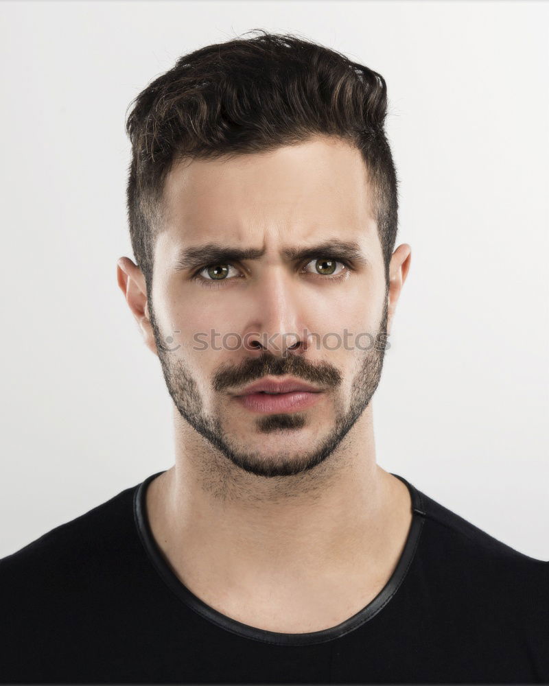 Similar – Image, Stock Photo Young handsome bearded hipster