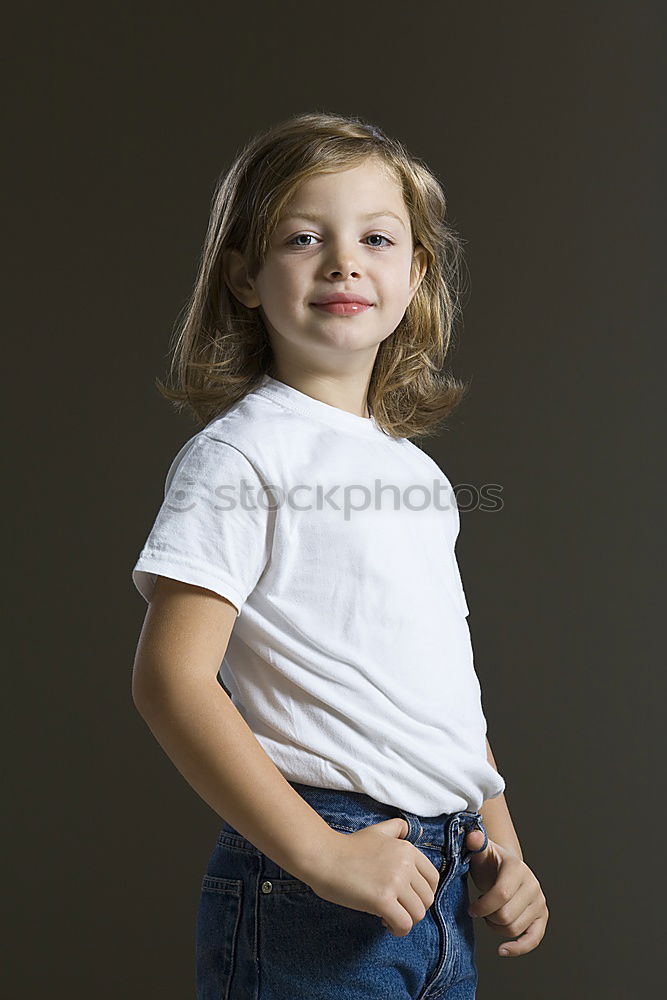 Image, Stock Photo Girl posing with balloon