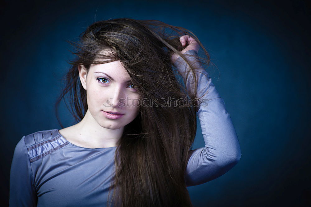 Similar – Image, Stock Photo Blue eyes Human being