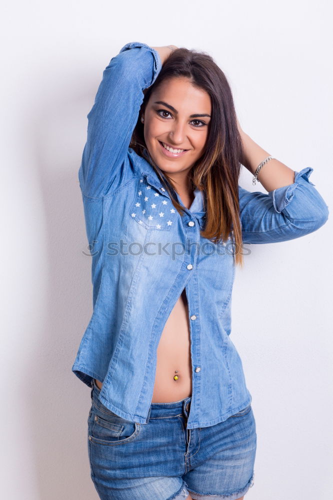 Similar – Image, Stock Photo Arab girl in casual clothes in the street.