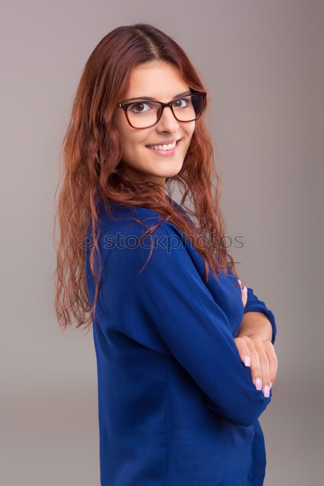 Similar – Image, Stock Photo good mood woman sitting on white chair